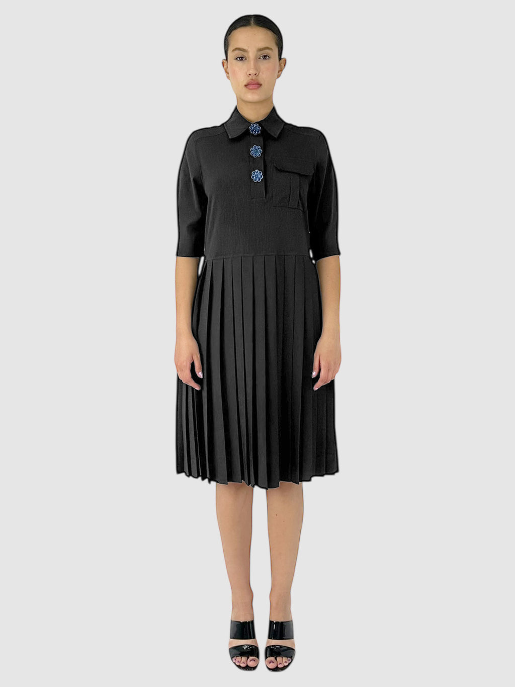 Melange Suiting Dress