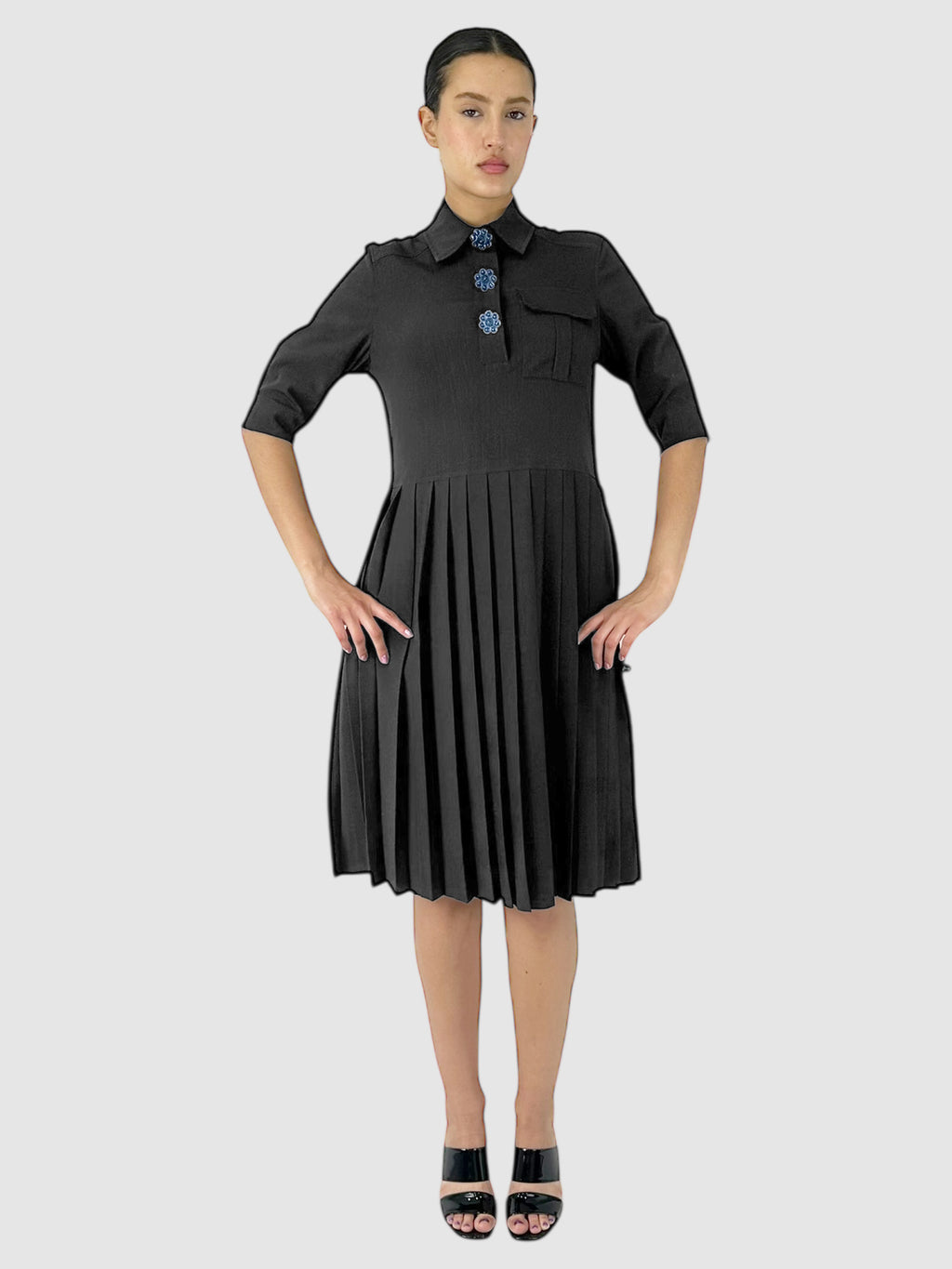 Melange Suiting Dress