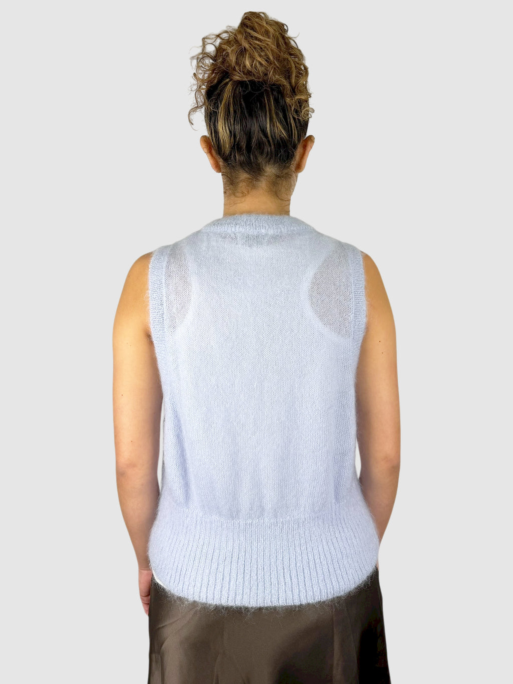 Mohair Tie-Up Vest