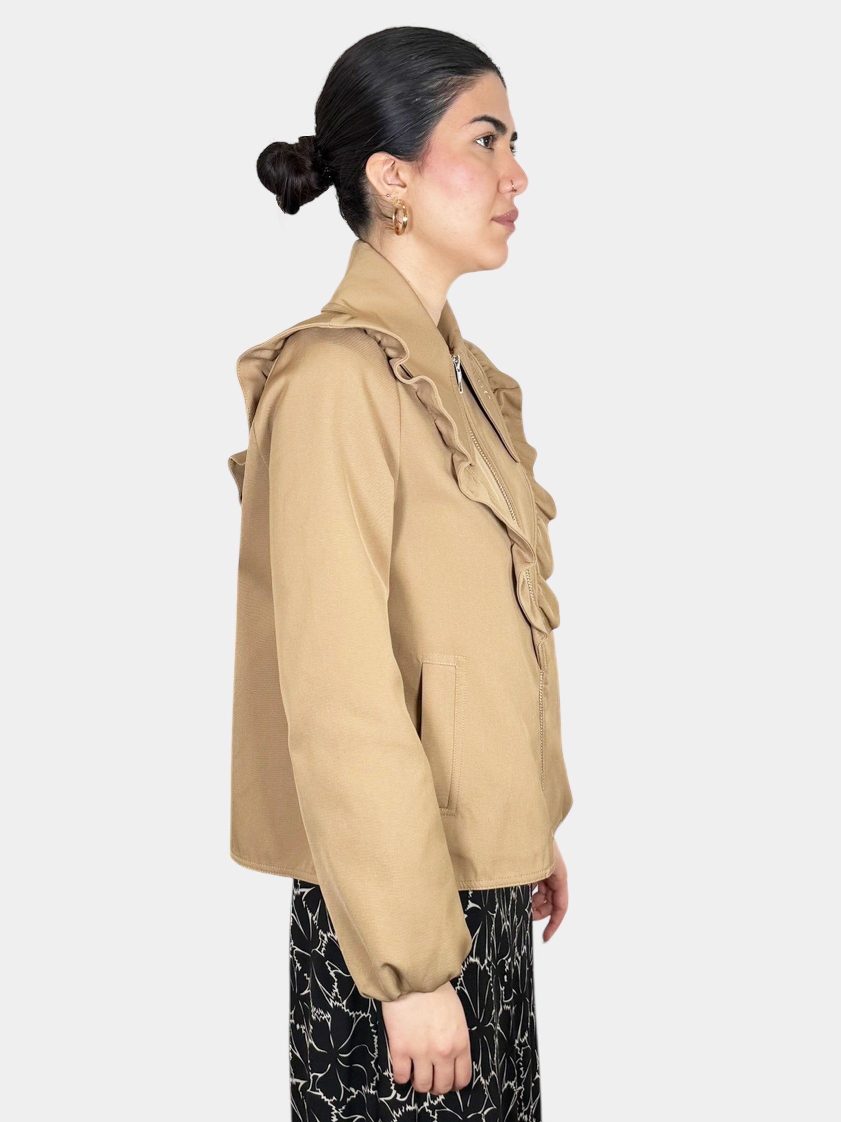 Ruffle Twill Jacket - Size 32