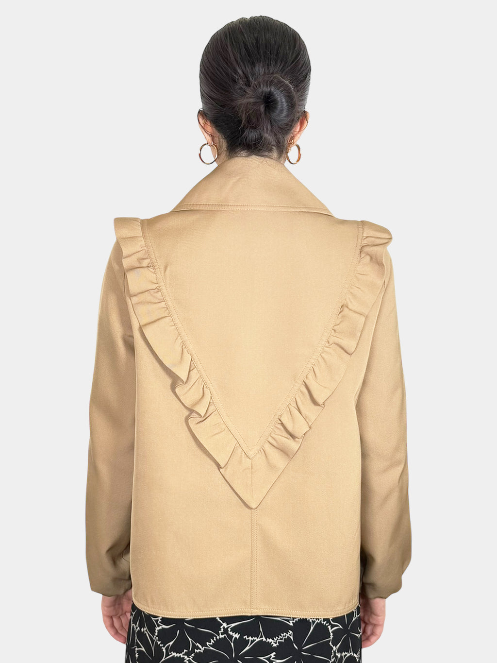 Ruffle Twill Jacket - Size 32