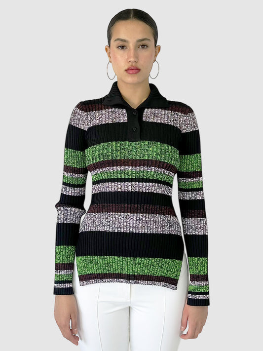 Striped Ribbed Top