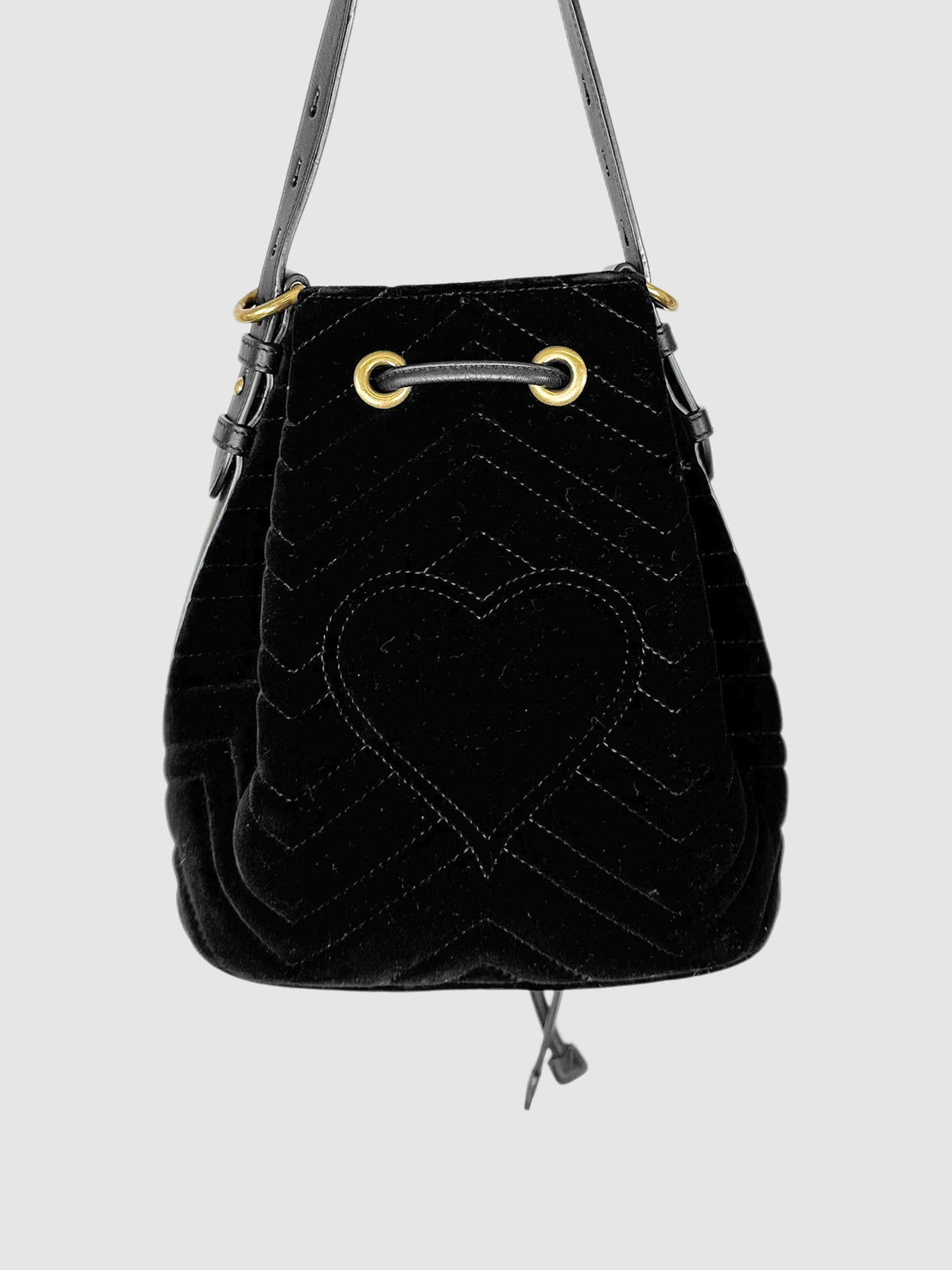 GG Marmont Chevron Bucket Bag