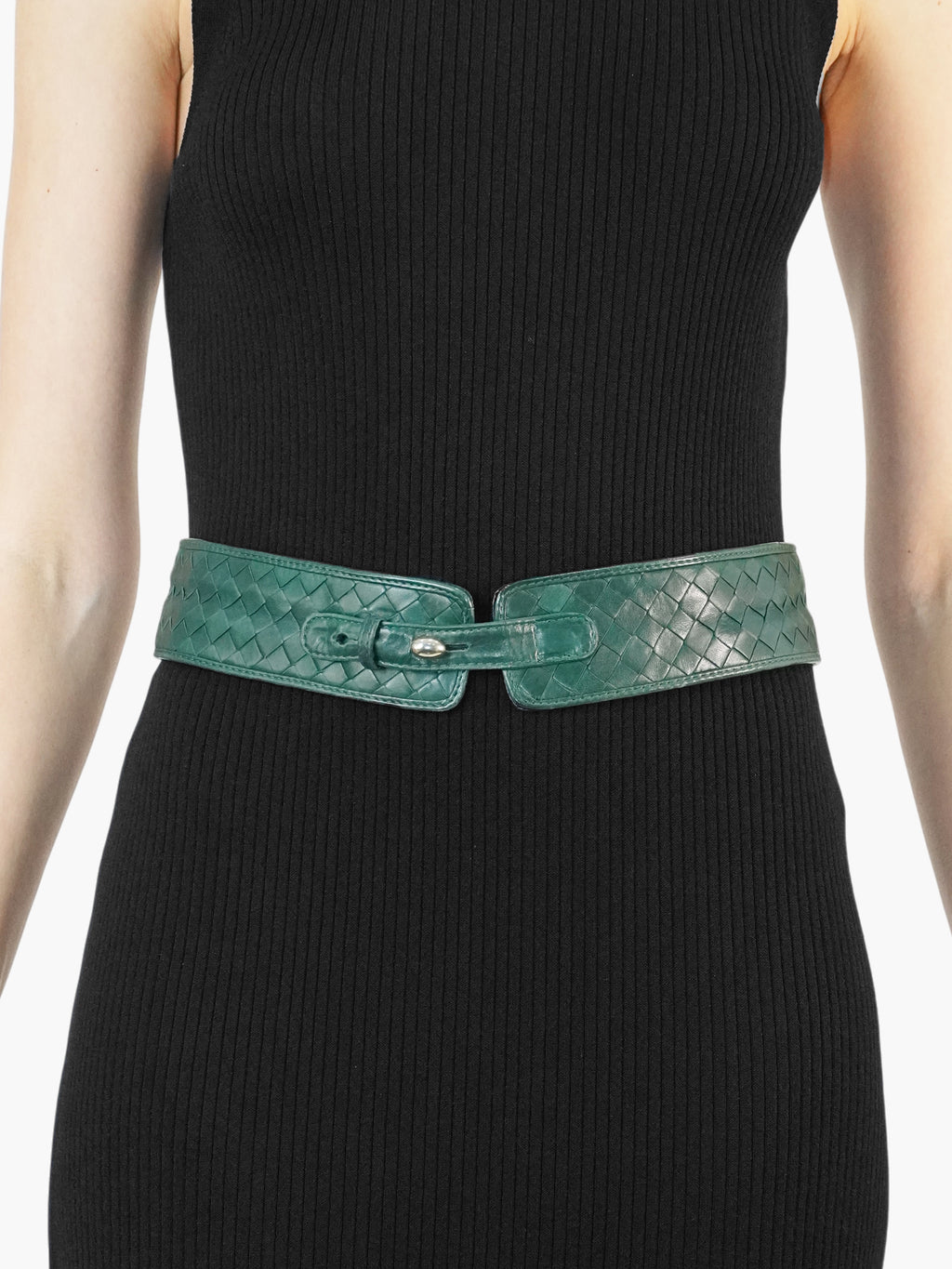Intrecciato Leather Belt