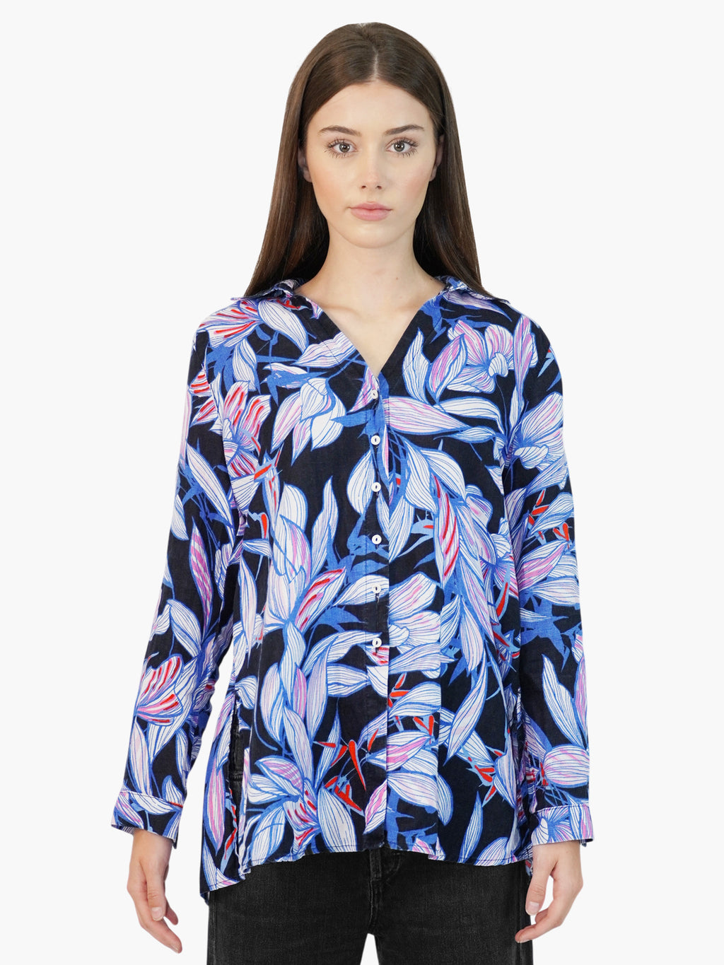 Linen Botanical Top
