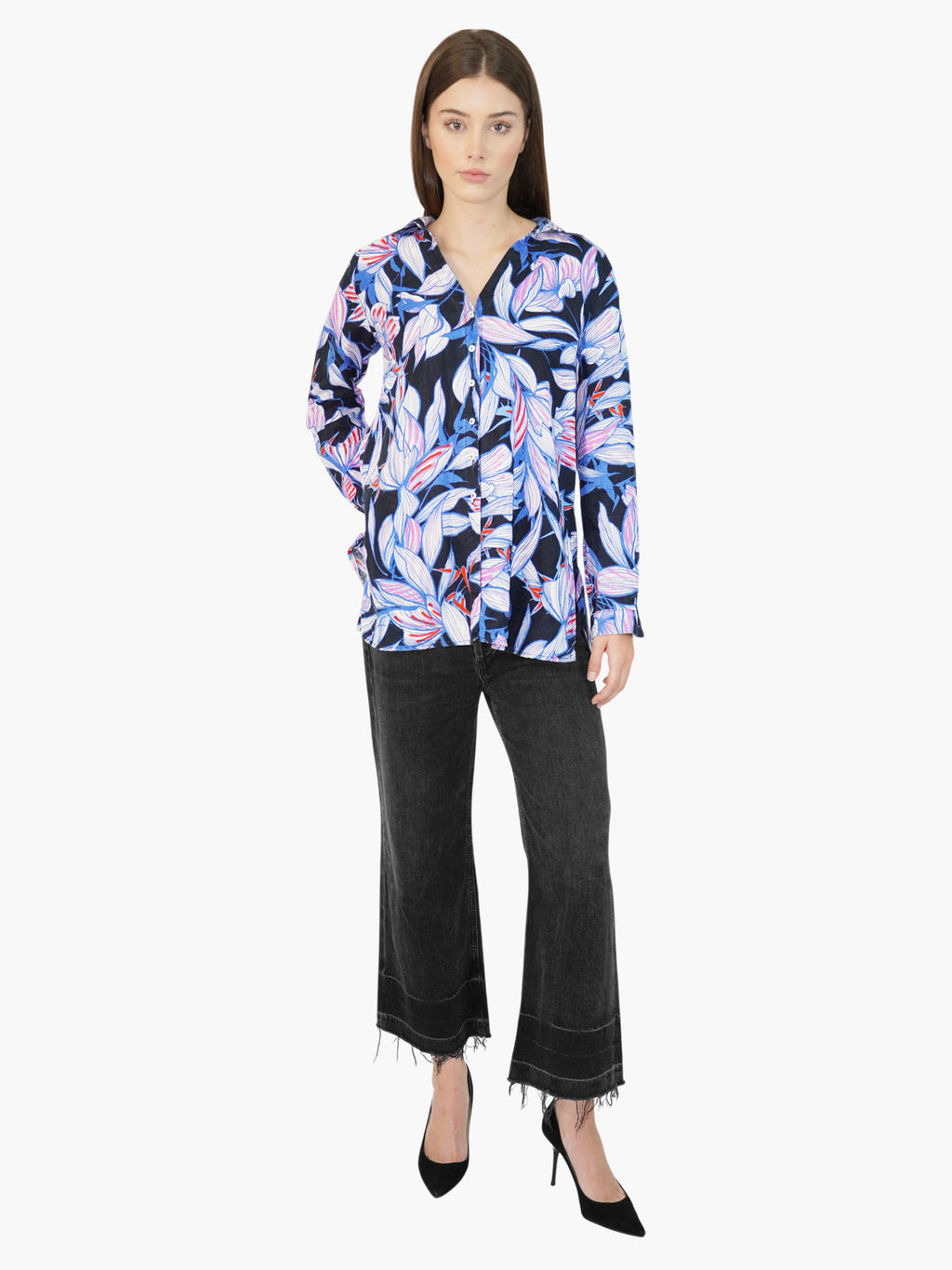 Linen Botanical Top