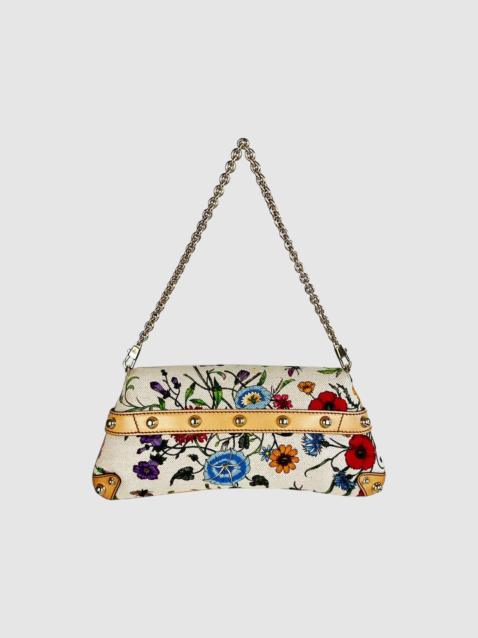 Flora Horsebit Chain Strap Clutch