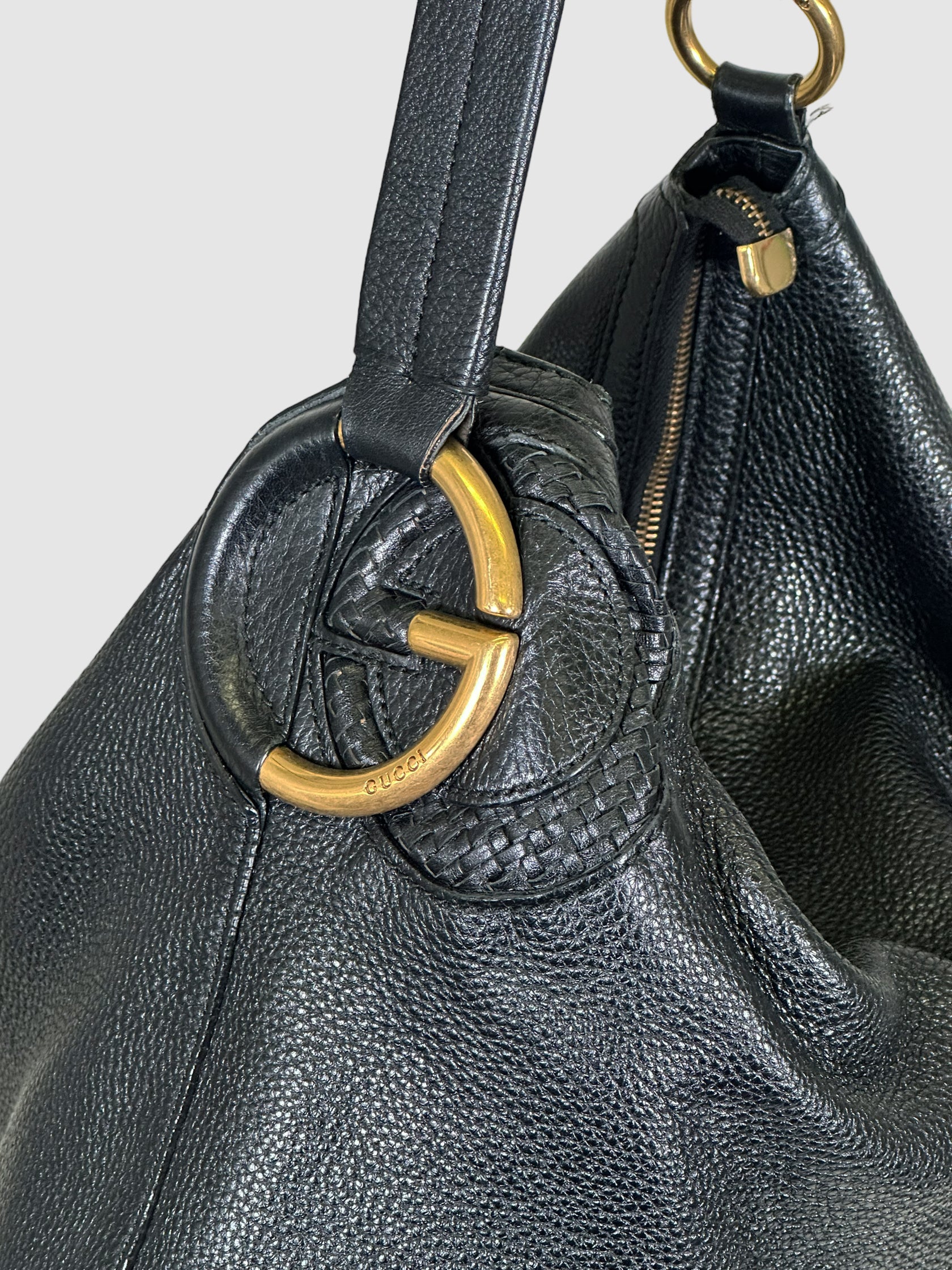 Leather G Hobo Bag