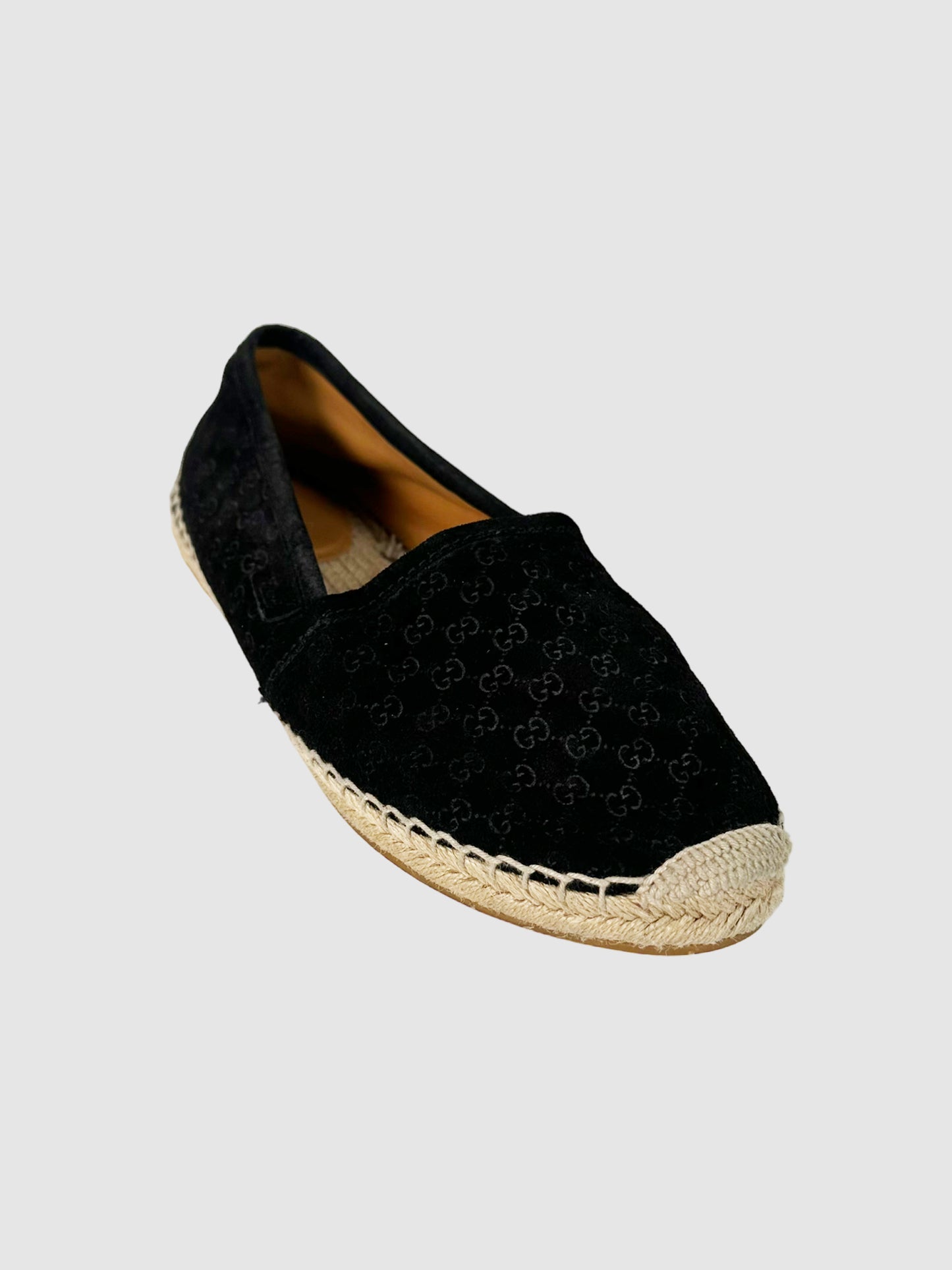 MicroGuccissima Suede Espadrilles - Size 36.5