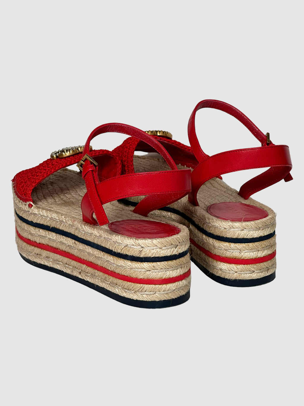 Double G Crochet Trim Espadrilles - Size 39