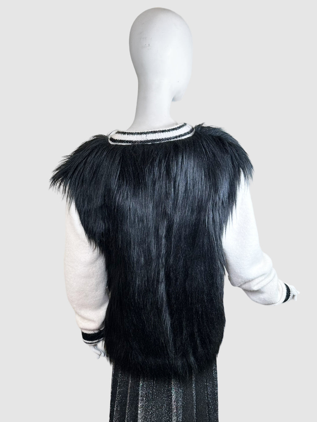 Dolce & Gabbana Faux Fur Cardigan - Size S/M