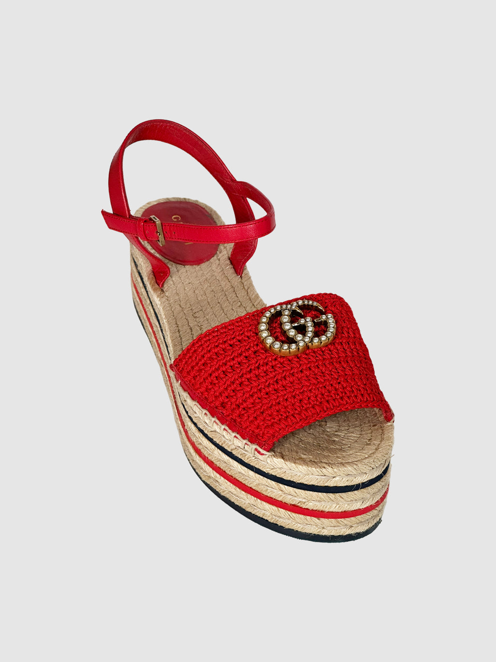 Double G Crochet Trim Espadrilles - Size 39
