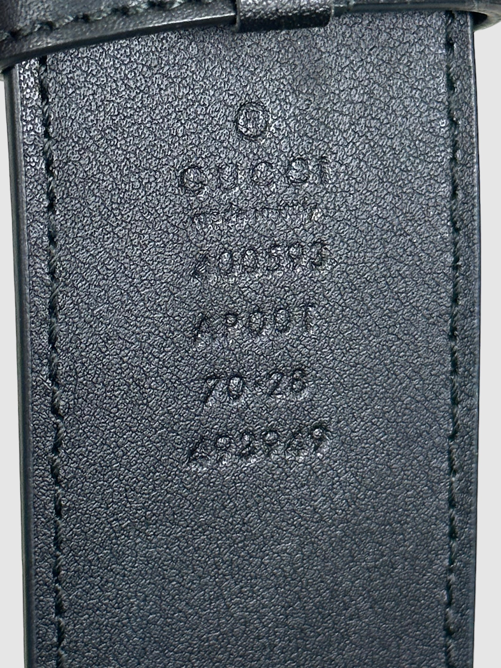 Running GG Logo Leather Belt