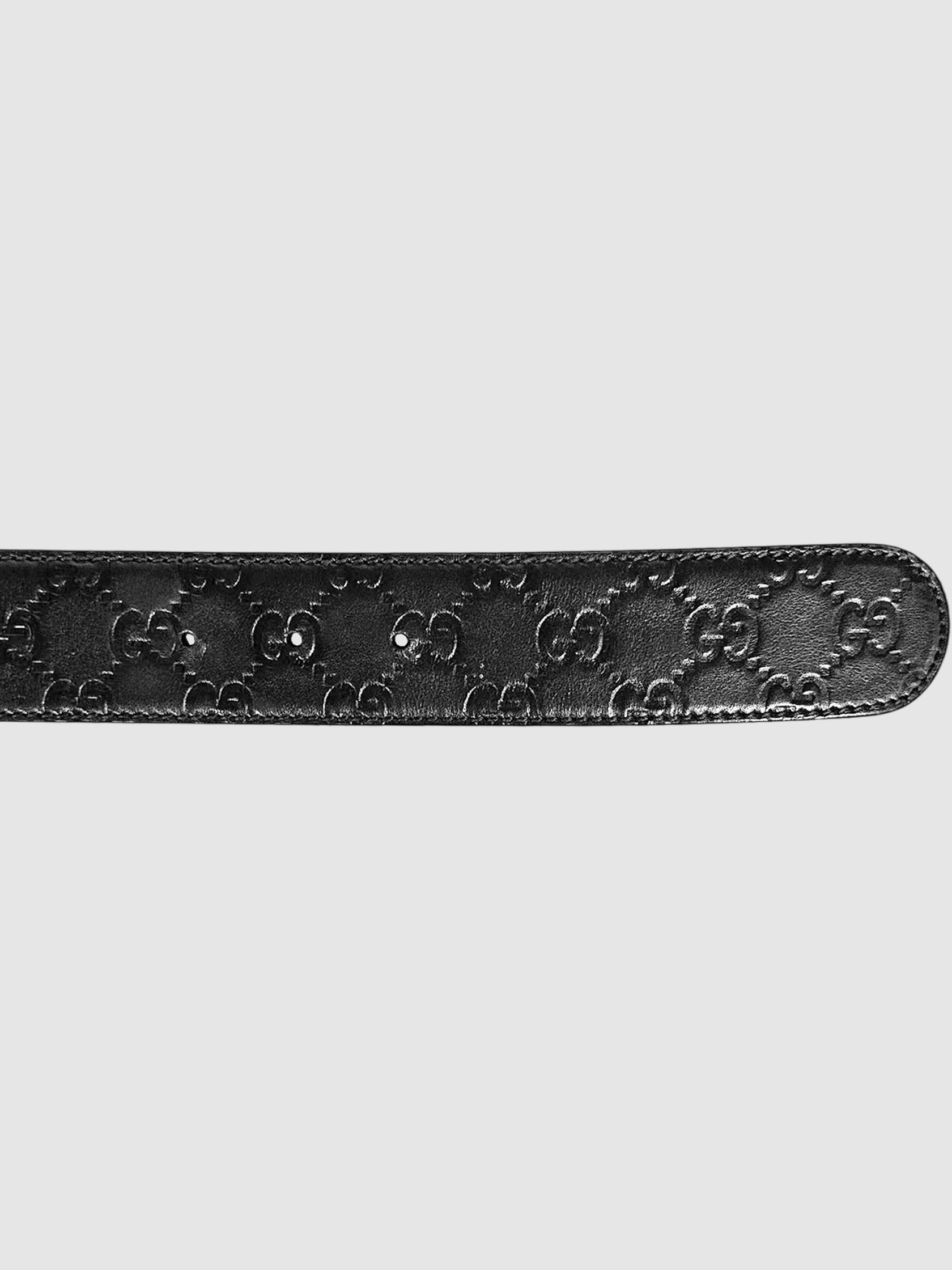 Guccissima Monogram Belt