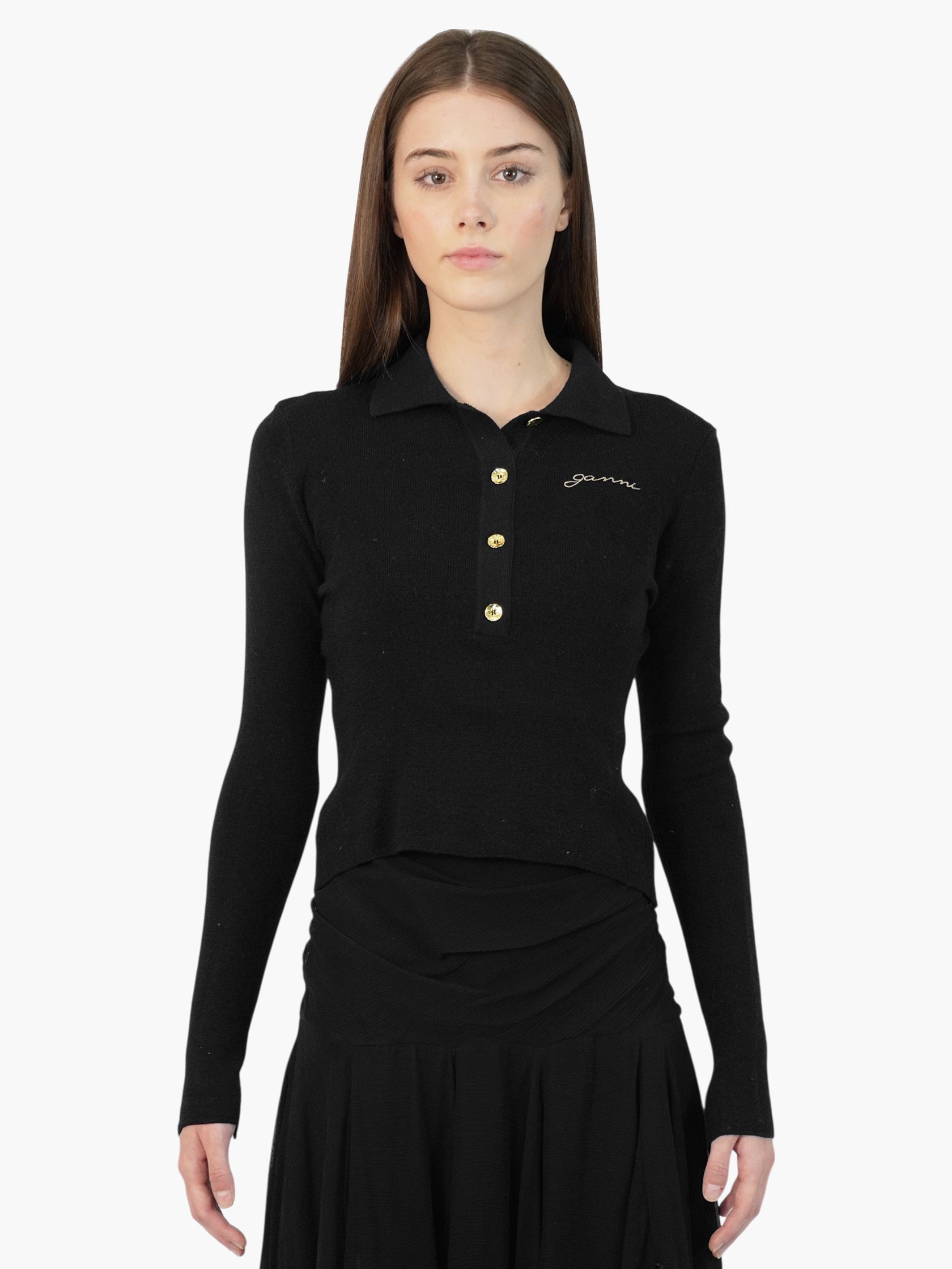 Wool Polo Sweater
