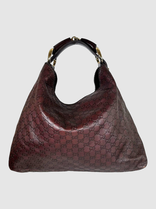 GG Leather Hobo Bag