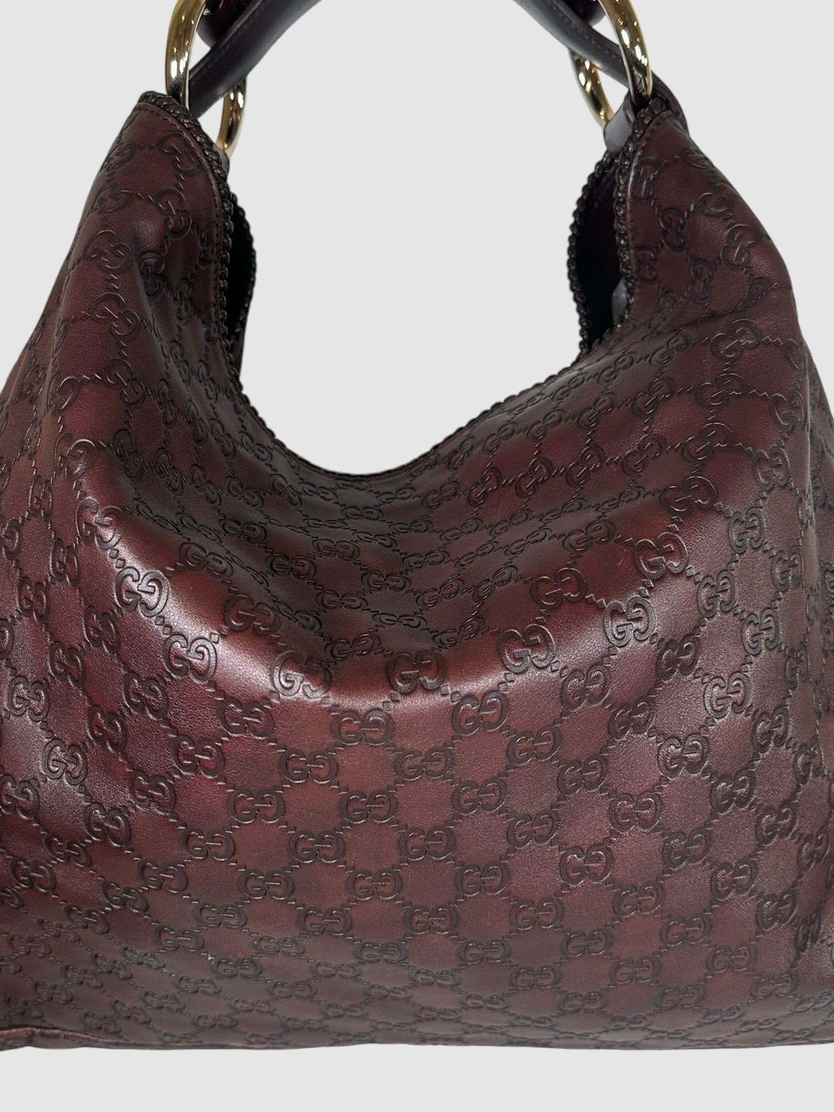 GG Leather Hobo Bag