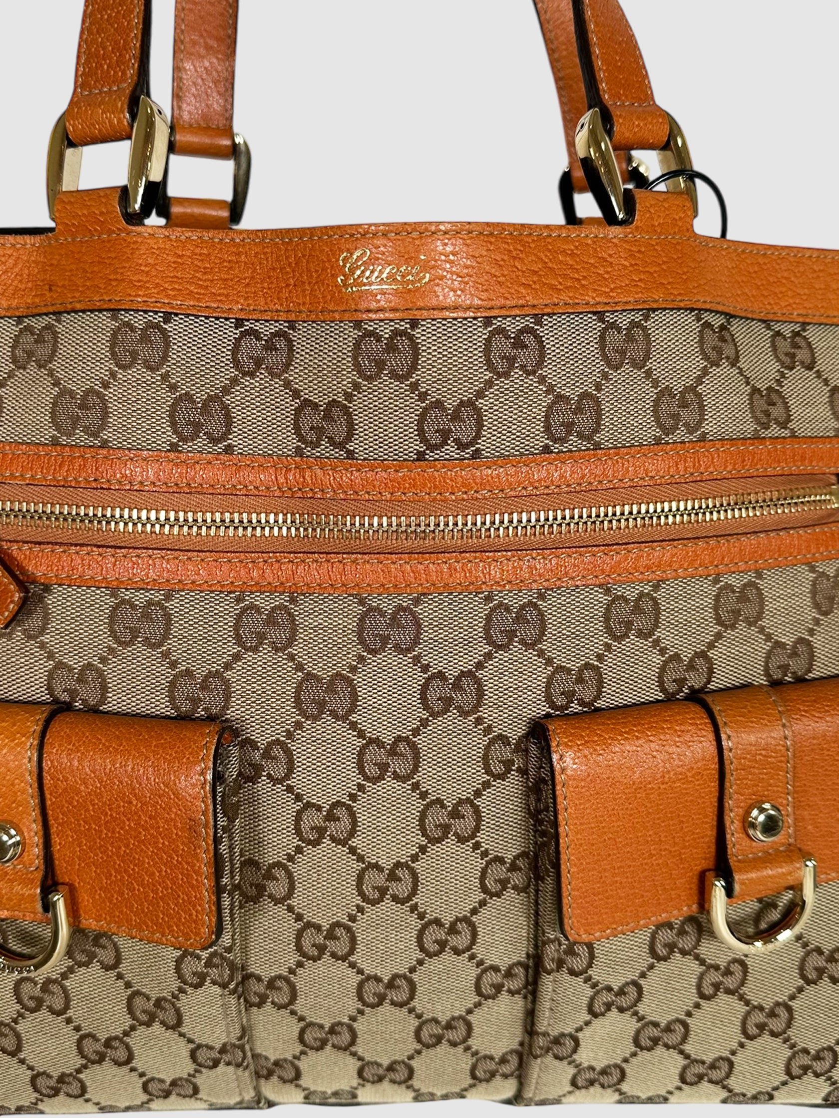 GG Abbey D-Ring Pocket Tote Bag