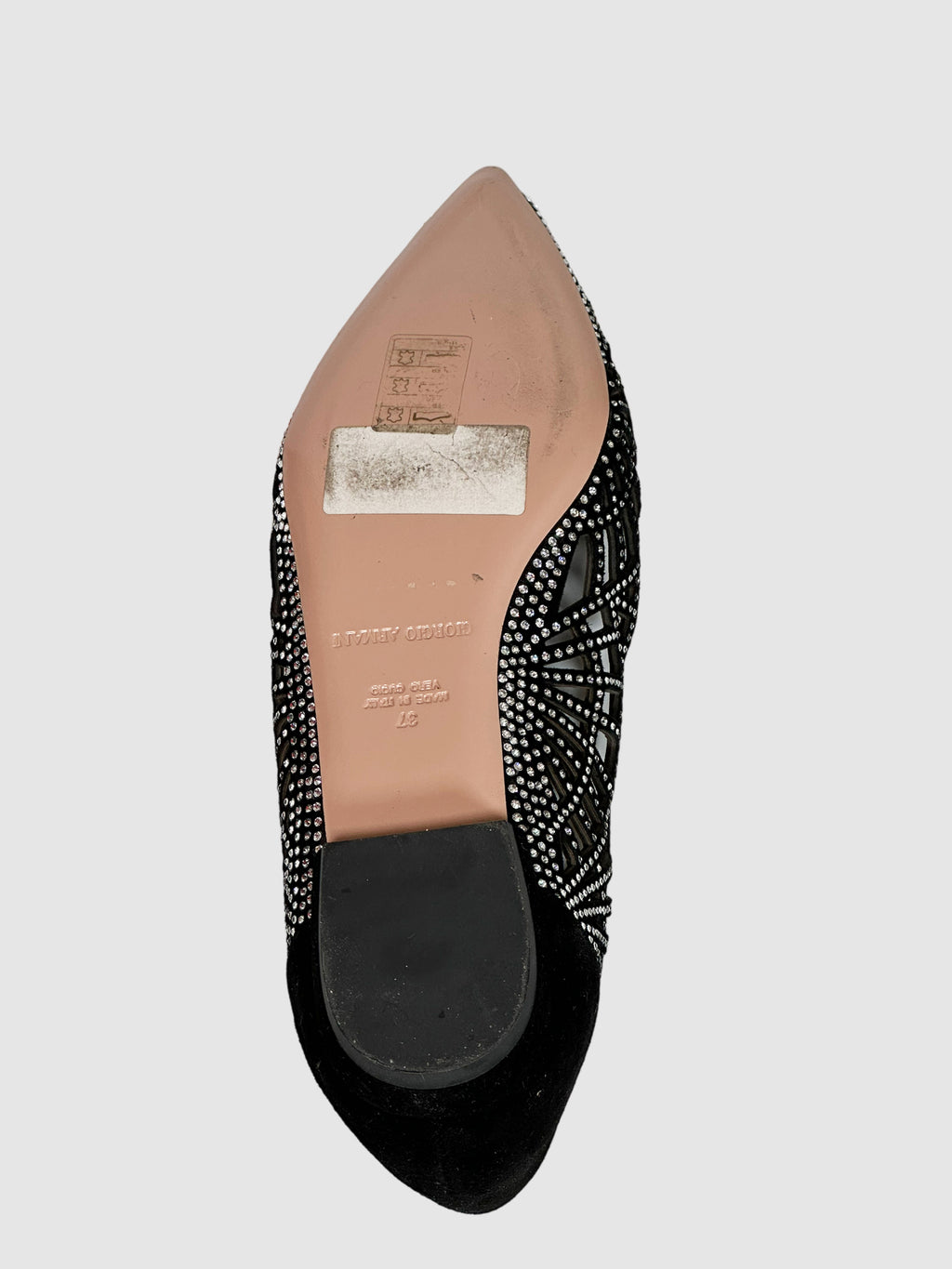 Giorgio Armani Crystal Embellishments Ballet Flats - Size 37
