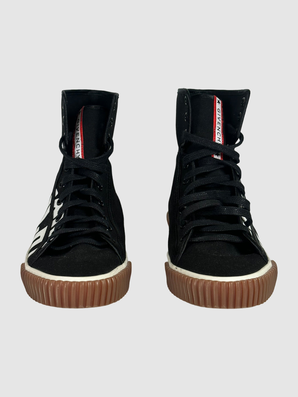 Givenchy Canvas Printed High-Top Sneakers - Size 35.5
