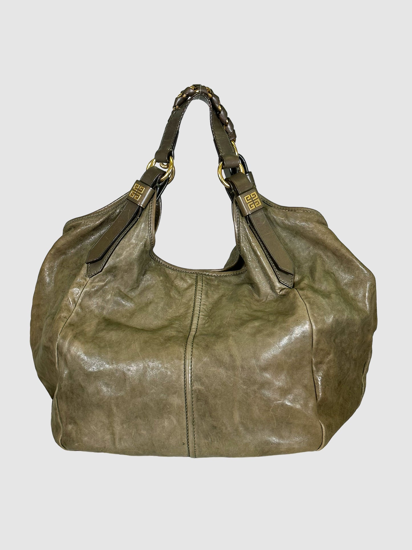 Givenchy Chain-Link Leather Hobo Bag