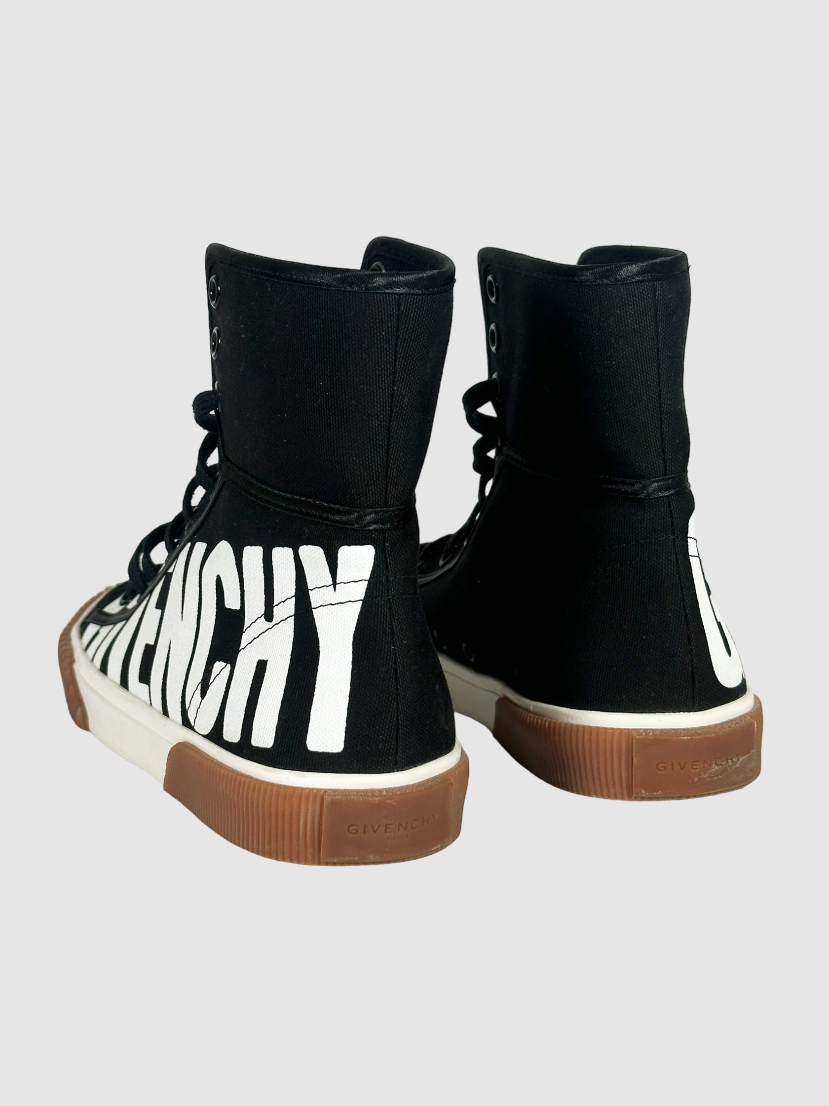 Givenchy Canvas Printed High-Top Sneakers - Size 35.5
