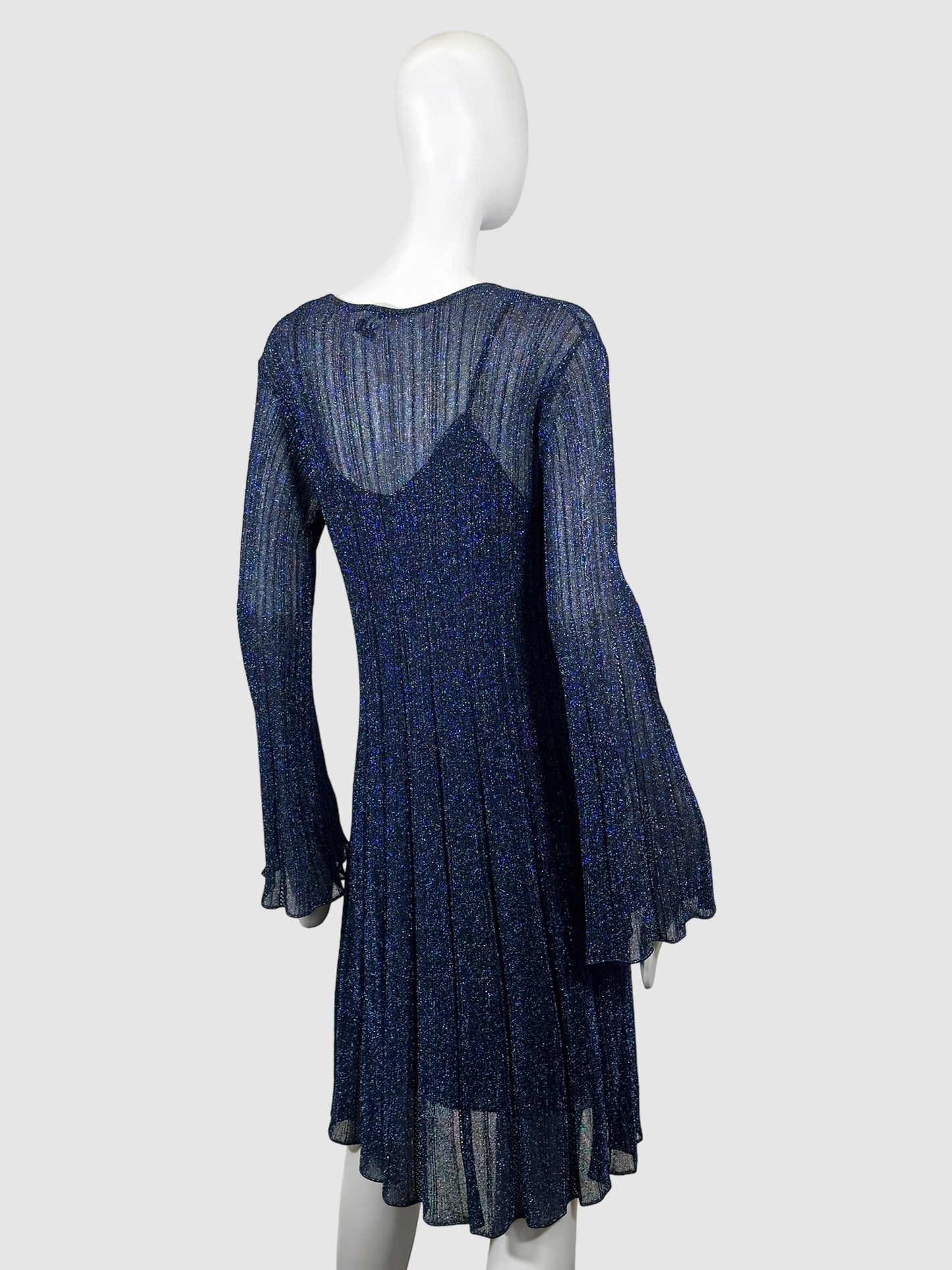 Missoni Sparkly Pleated Knit Dress - Size 44