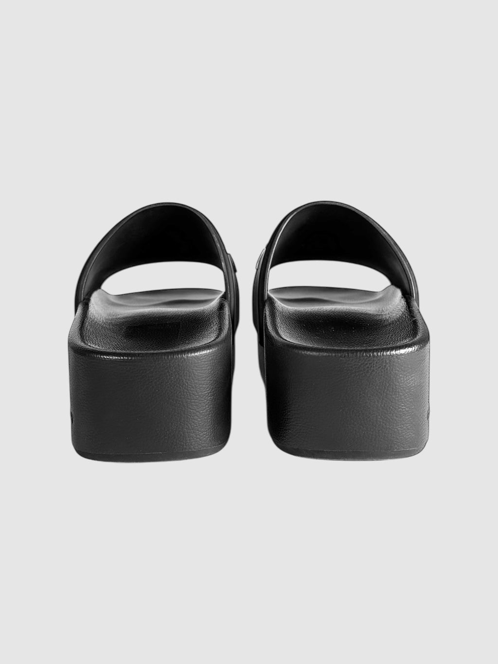 Platform Logo Slide Sandals