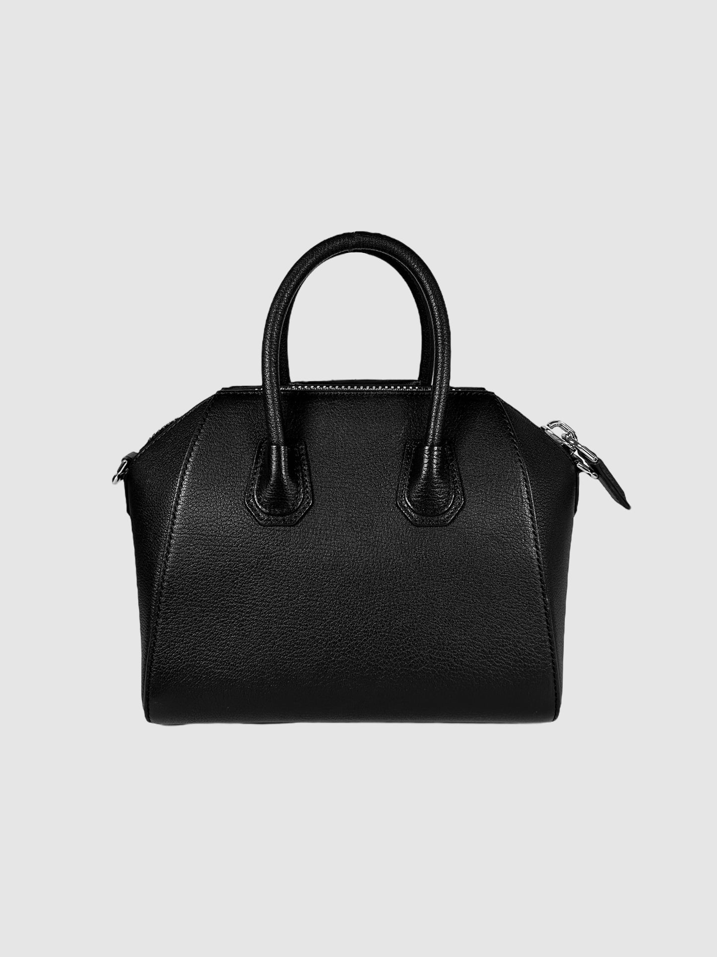 Givenchy Black Leather Mini Antigona Bag Consignment Secondhand Designer Luxury Resale Toronto Trendy