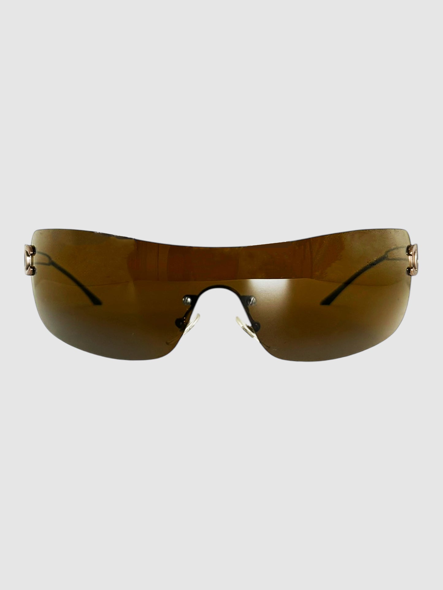 Rimless Shield Sunglasses