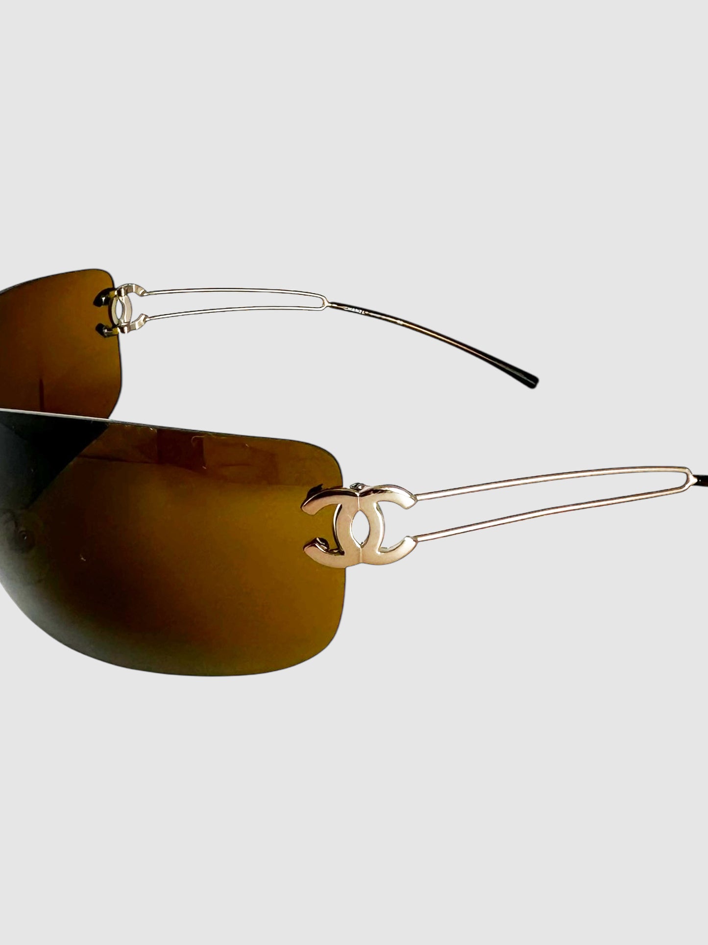 Rimless Shield Sunglasses