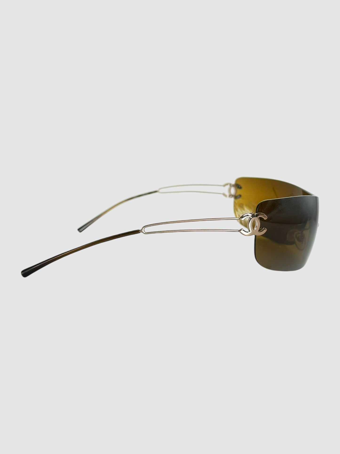 Rimless Shield Sunglasses