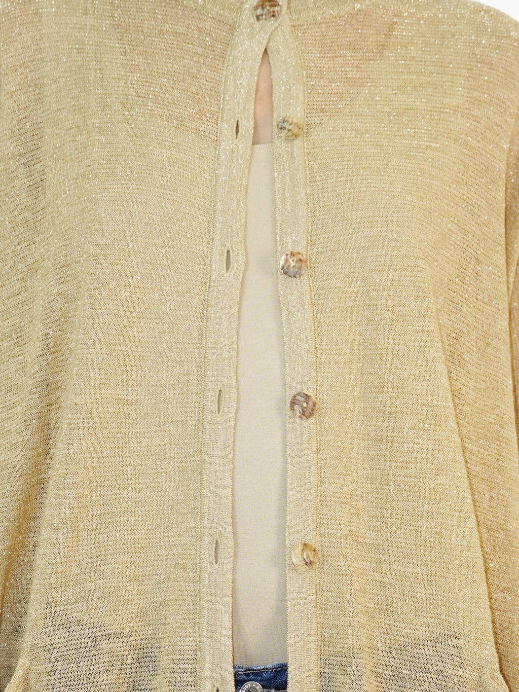 Metallic Cardigan Set
