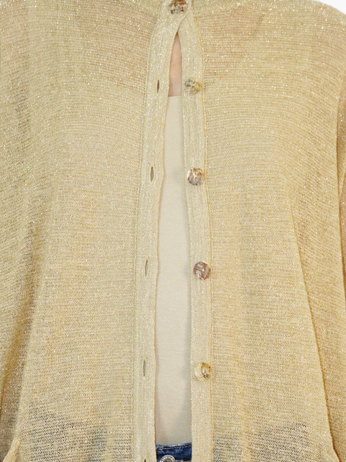 Metallic Cardigan Set