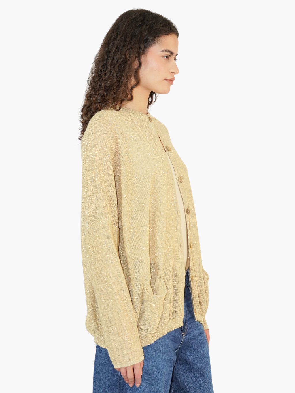 Metallic Cardigan Set