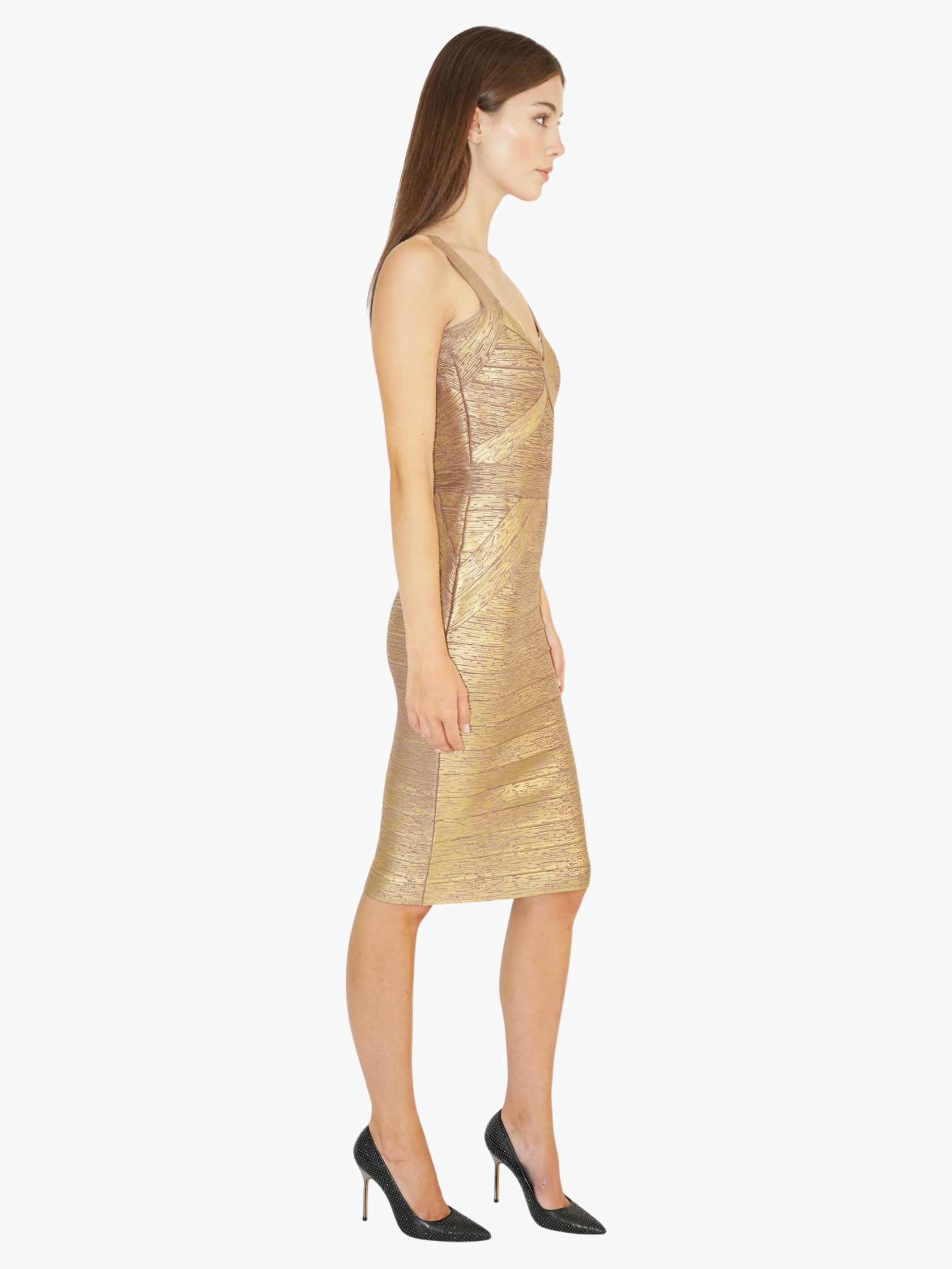 Metallic Bandage Dress