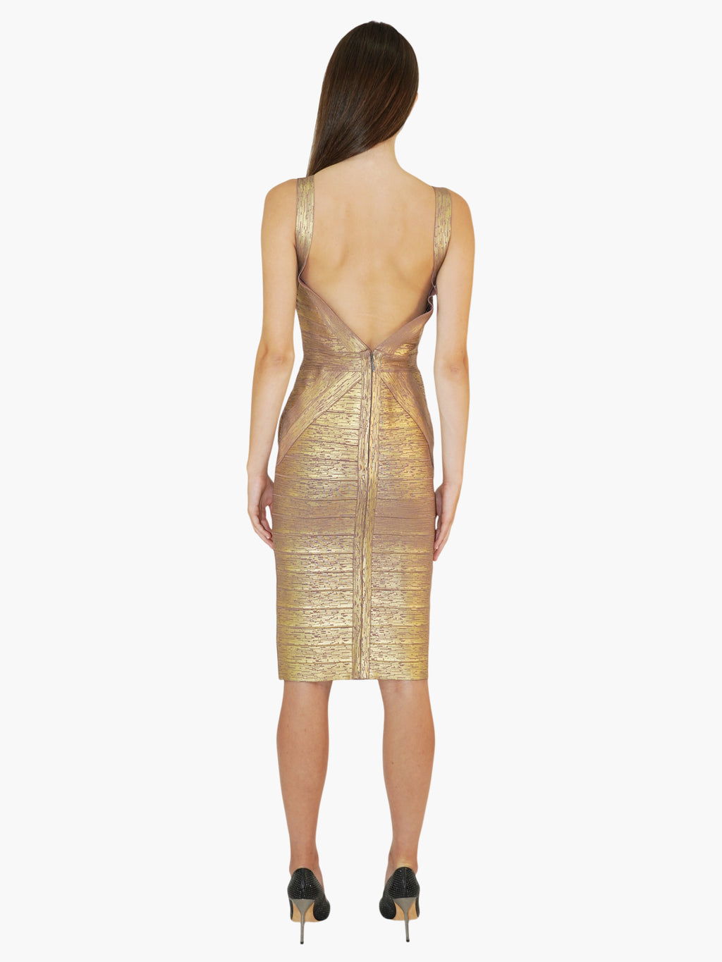 Metallic Bandage Dress