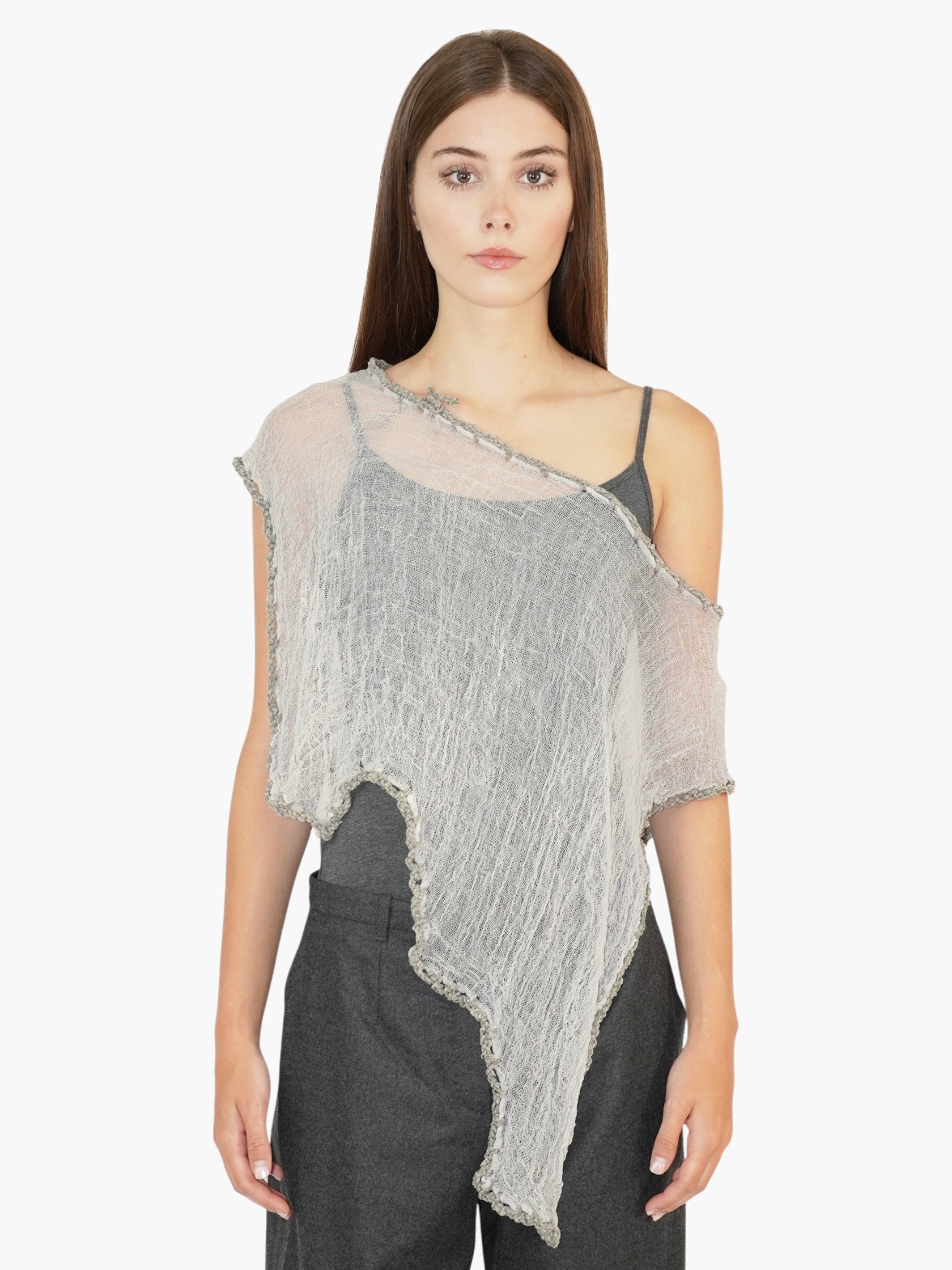 Asymmetric Sheer Shawl