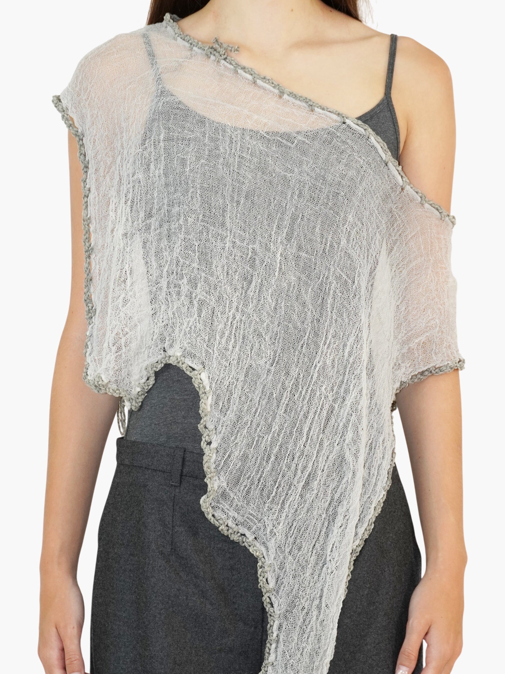 Asymmetric Sheer Shawl
