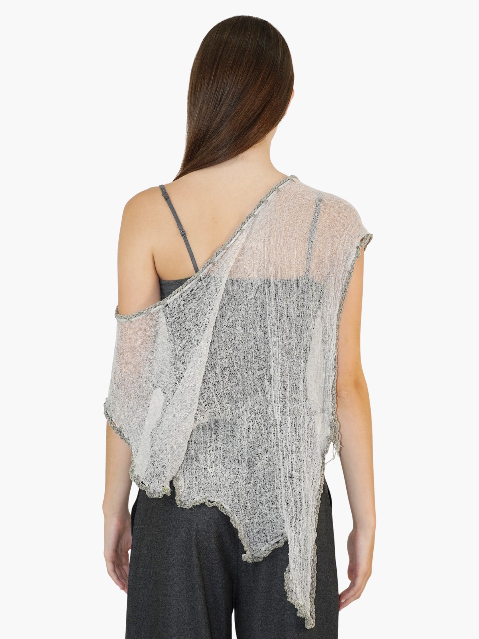Asymmetric Sheer Shawl