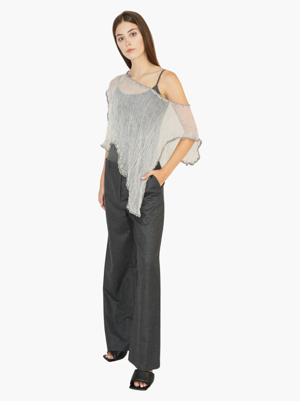 Asymmetric Sheer Shawl