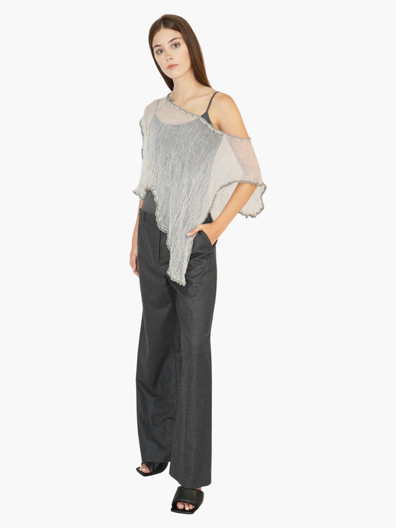 Asymmetric Sheer Shawl