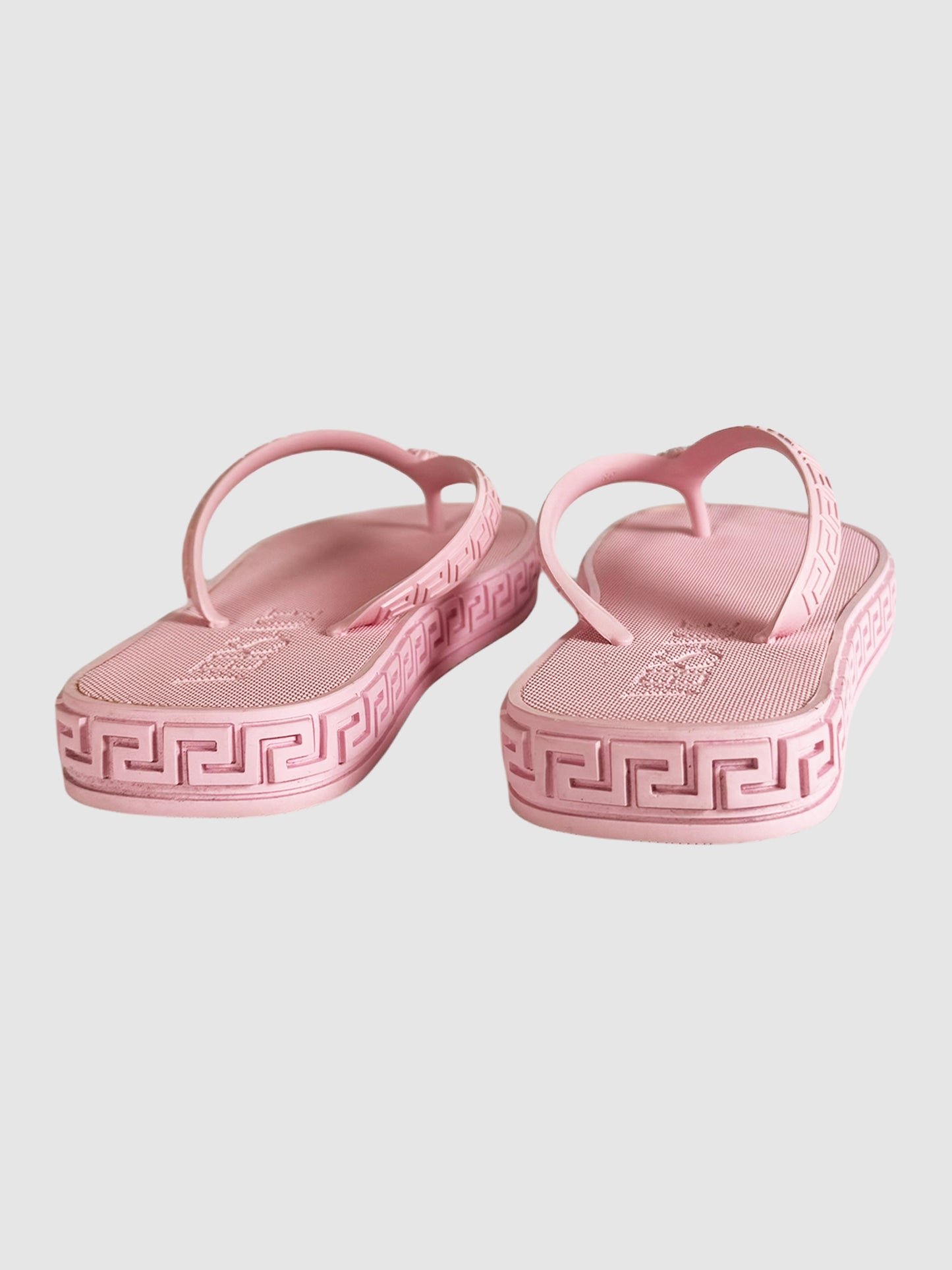 Greca Rubber Sandals - Size 39