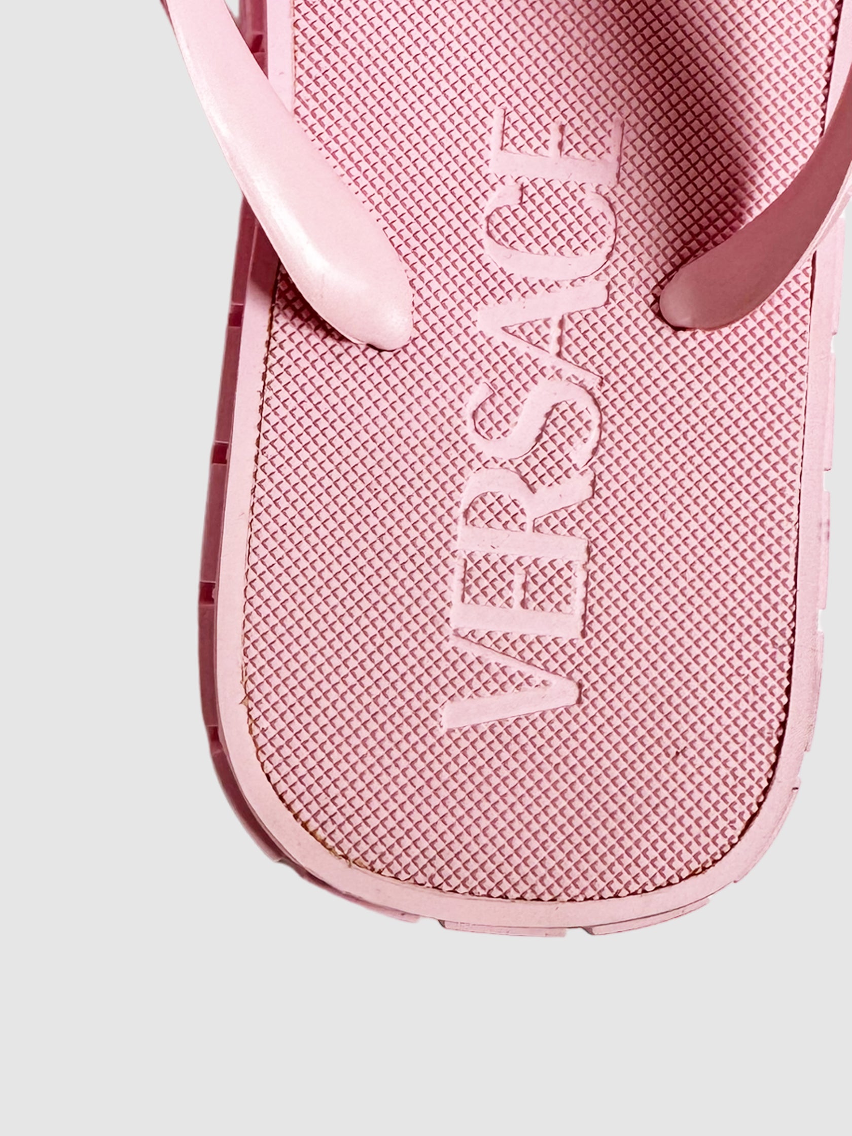 Greca Rubber Sandals - Size 39