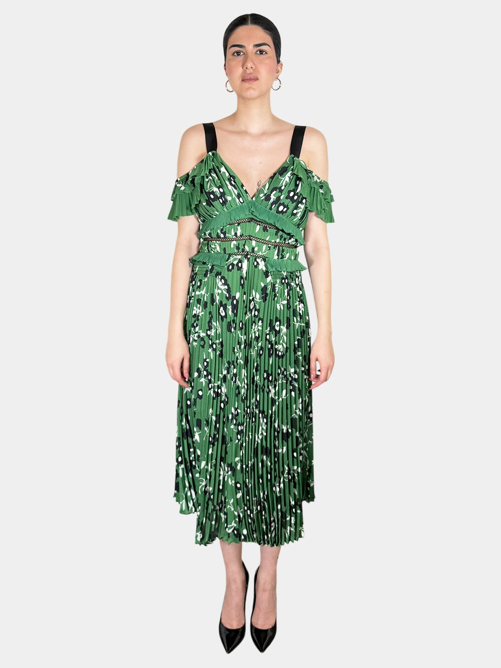 Floral Pleated Dress