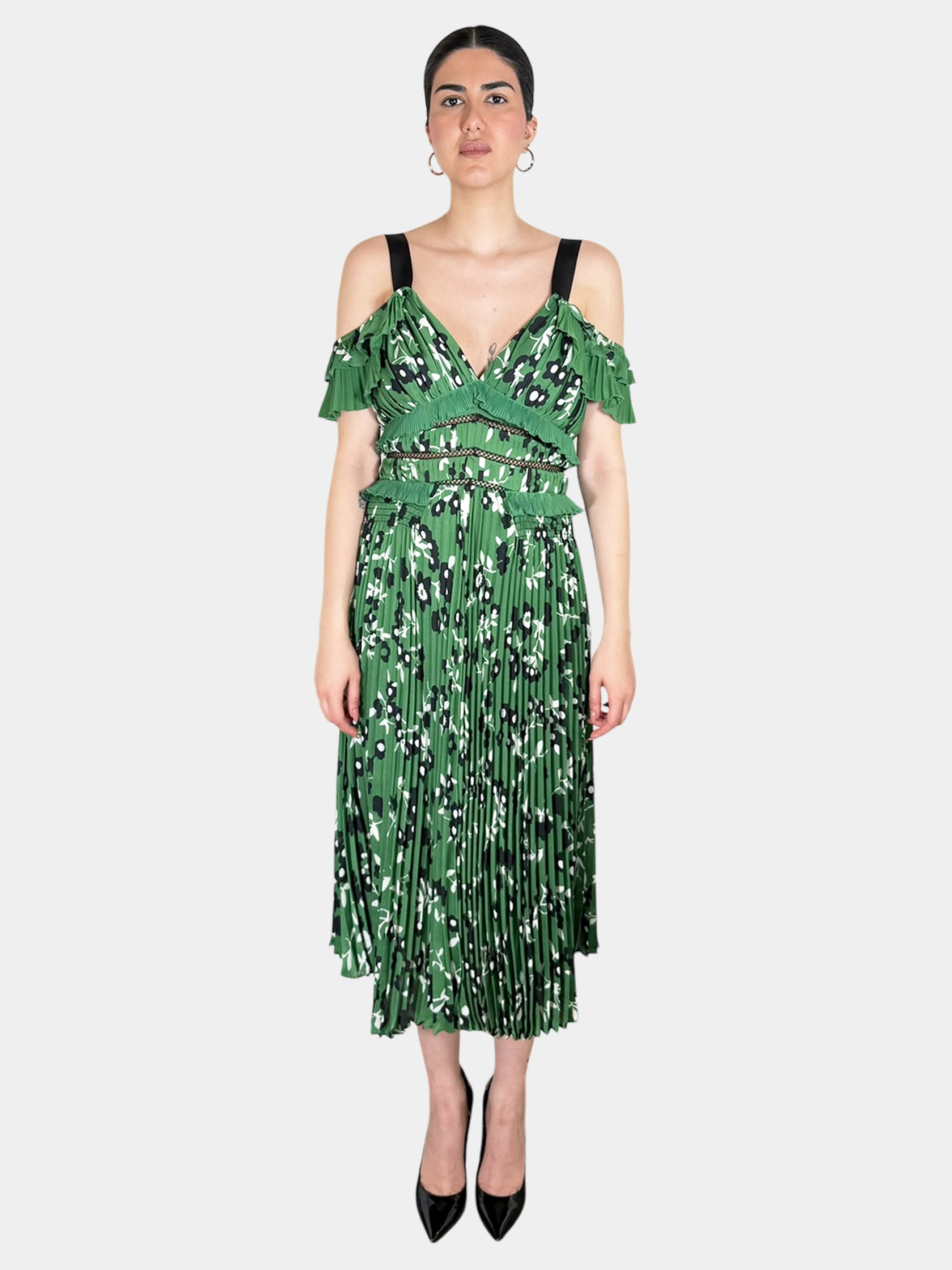 Floral Pleated Dress