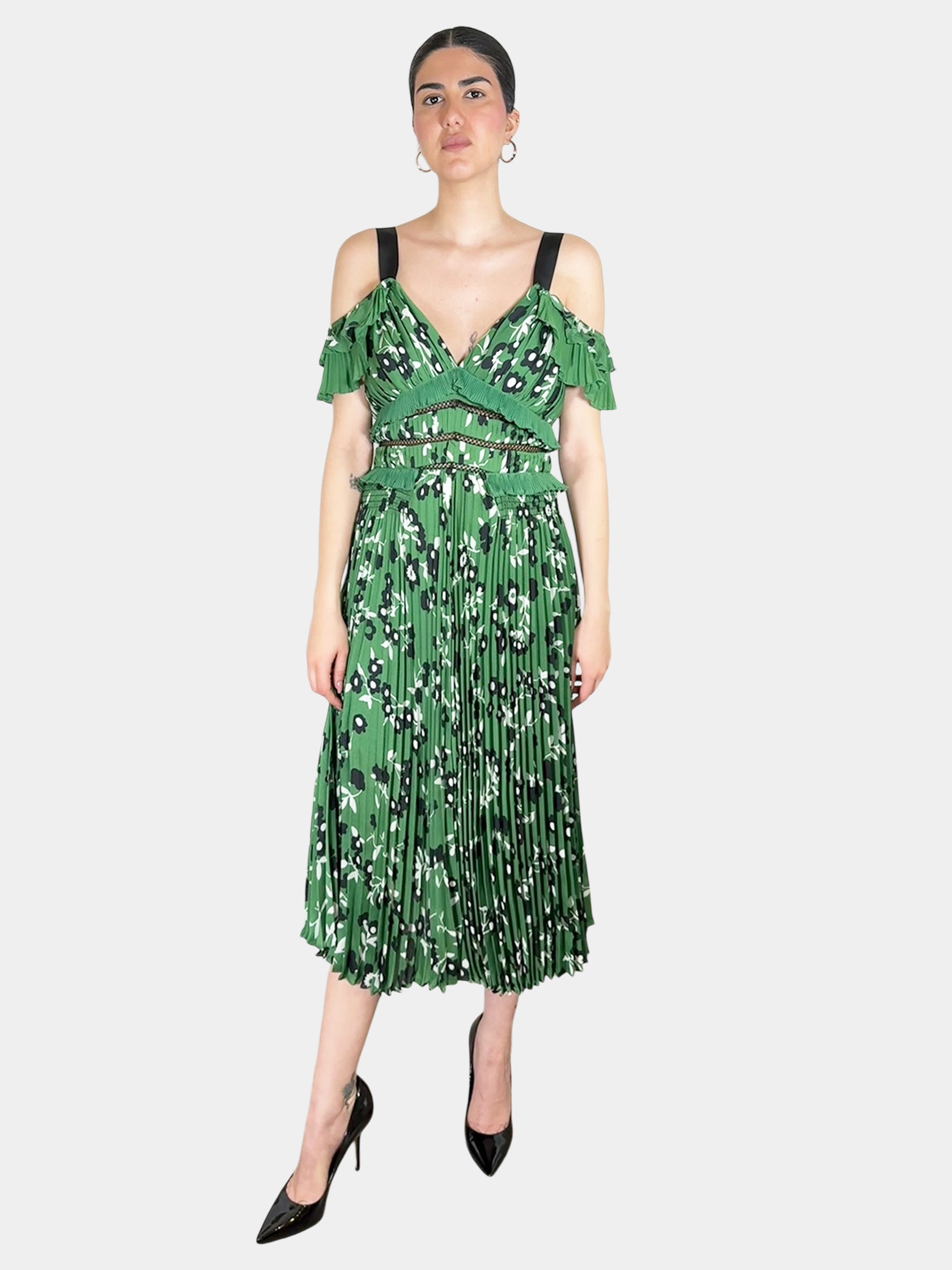 Floral Pleated Dress