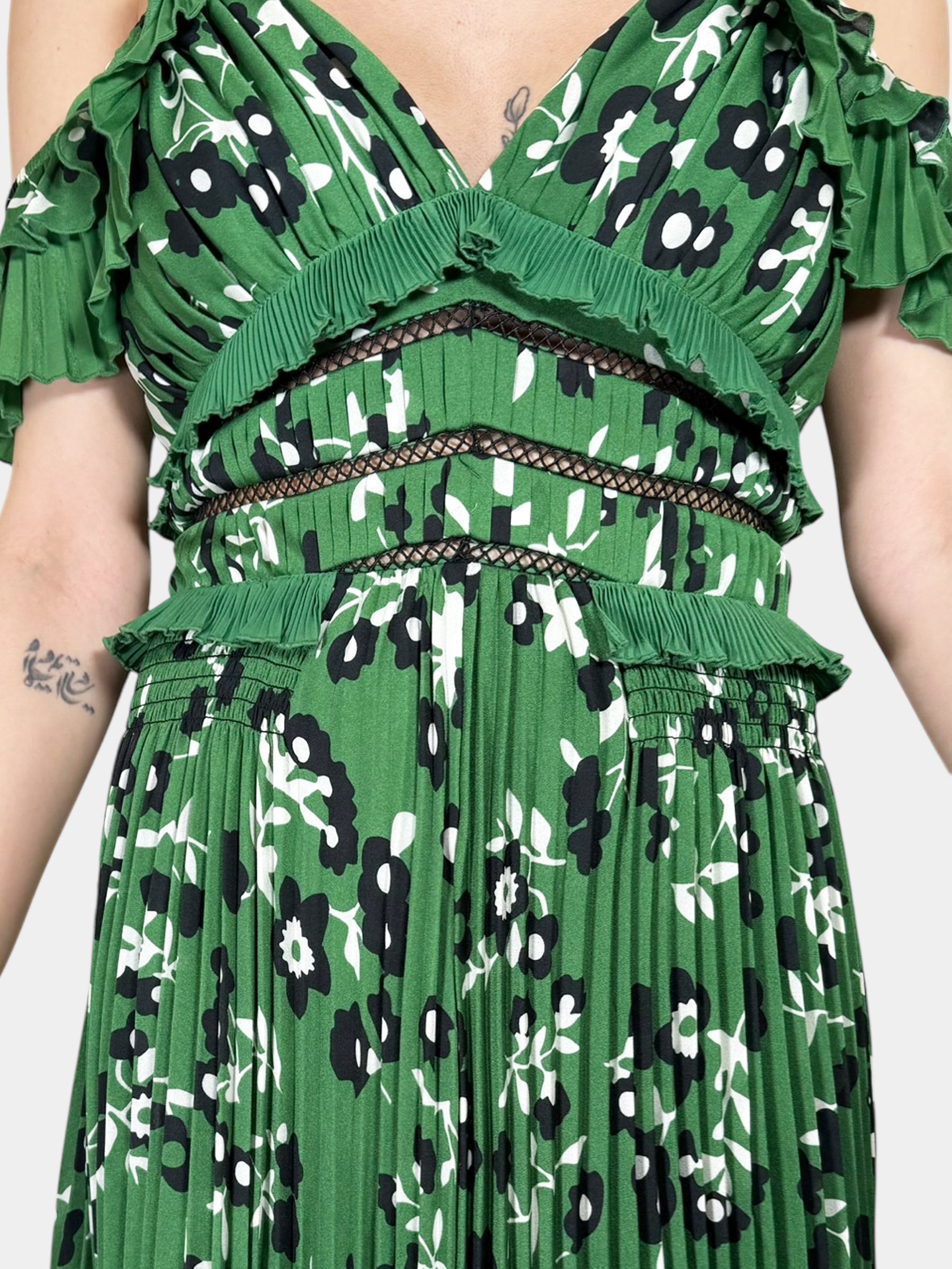 Floral Pleated Dress