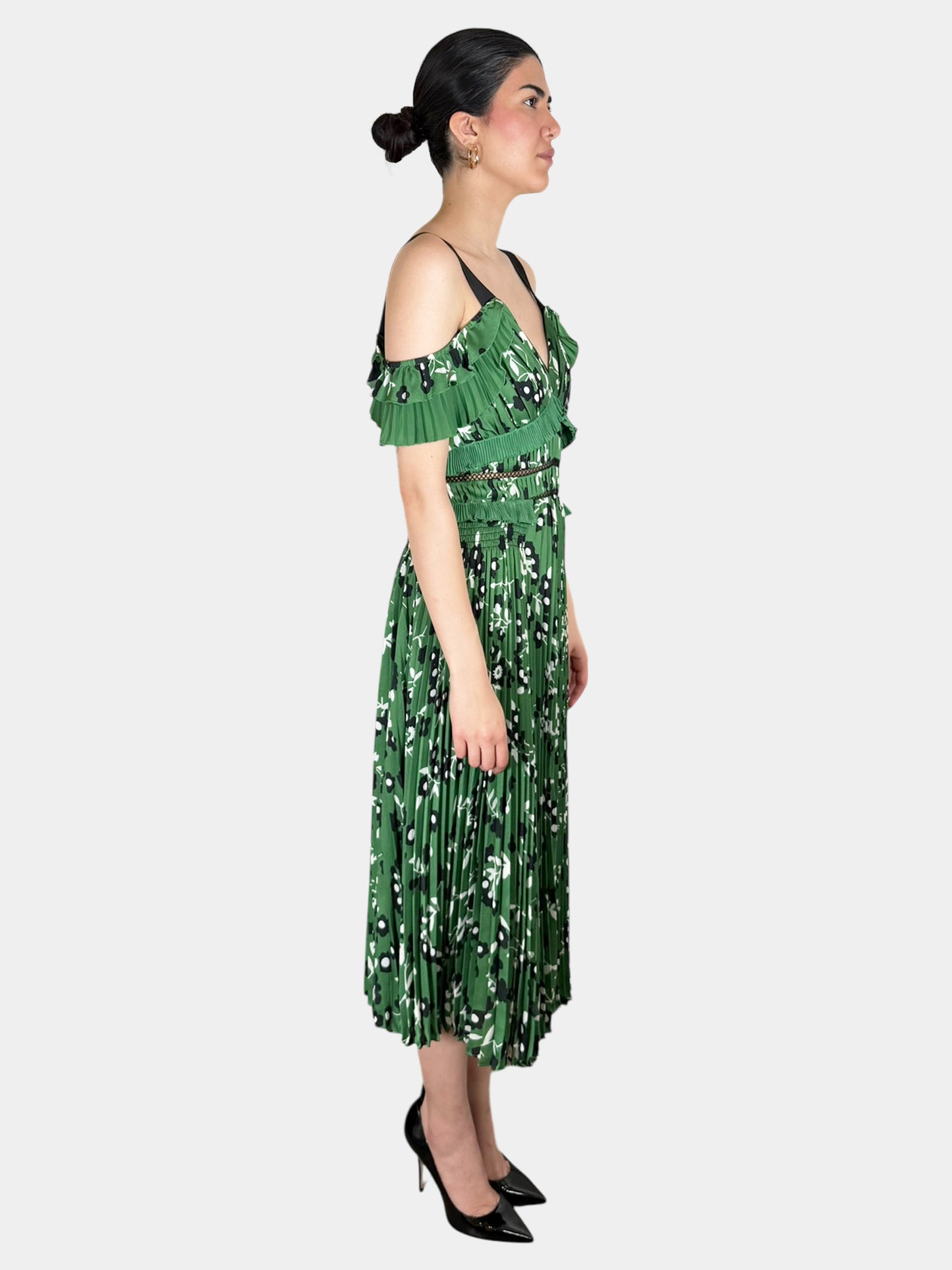 Floral Pleated Dress