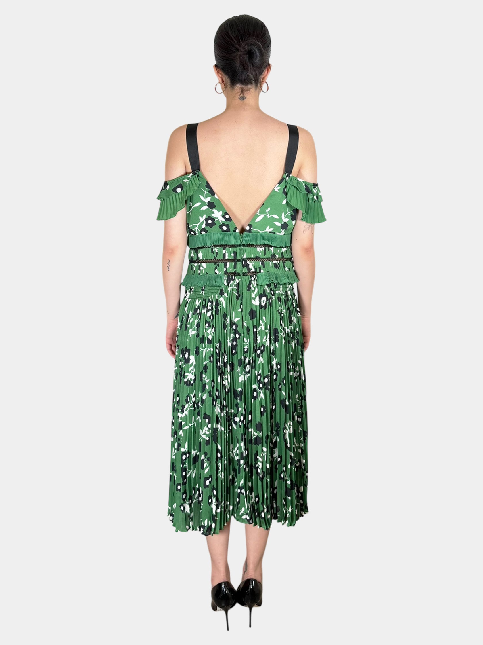 Floral Pleated Dress